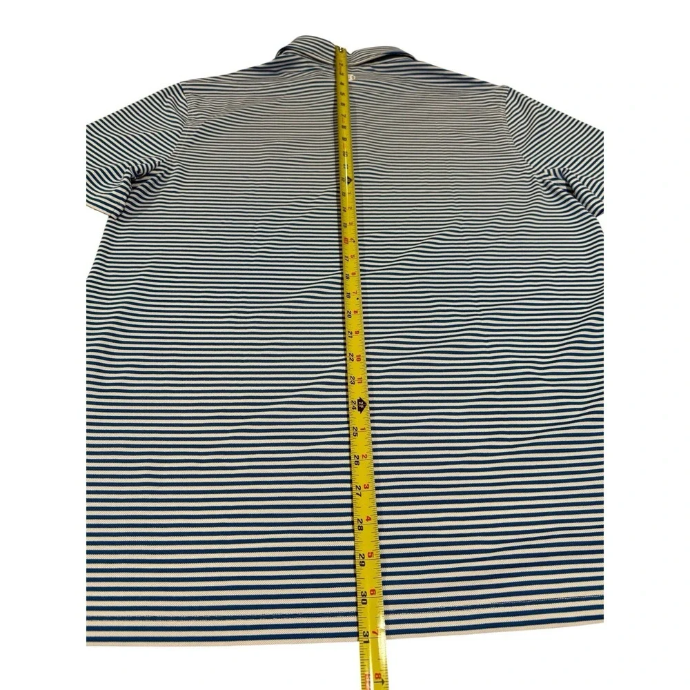 G/FORE All Play Stripe Golf Polo Men's L CHC 1930 Logo NWT